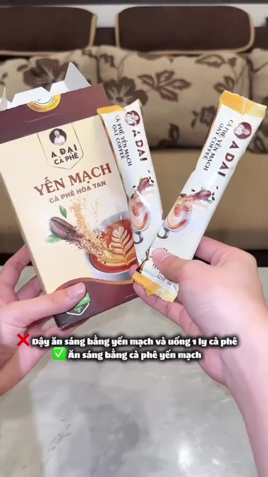 Túi cà phê Mix 8in1 (32 gói ) - Cà Phê Hòa Tan A Đại, Mix 8 Hương Vị Cà Phê Chuẩn Vị, Đậm Đà 32 gói