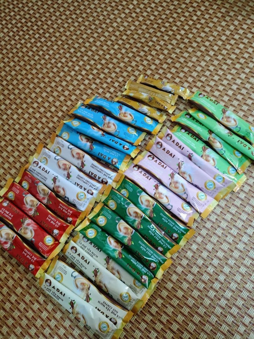 Túi cà phê Mix 8in1 (32 gói ) - Cà Phê Hòa Tan A Đại, Mix 8 Hương Vị Cà Phê Chuẩn Vị, Đậm Đà 32 gói