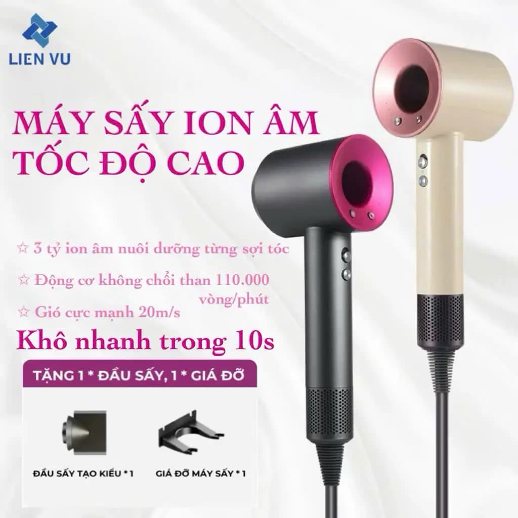 Máy sấy tóc 2 chiều ion âm