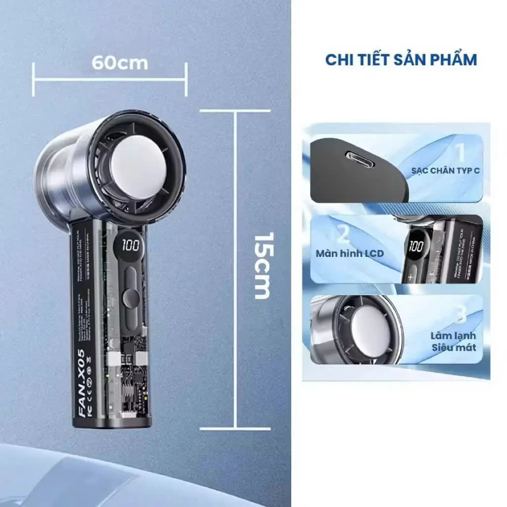 Quạt cầm tay LIANVU FX05 / X05