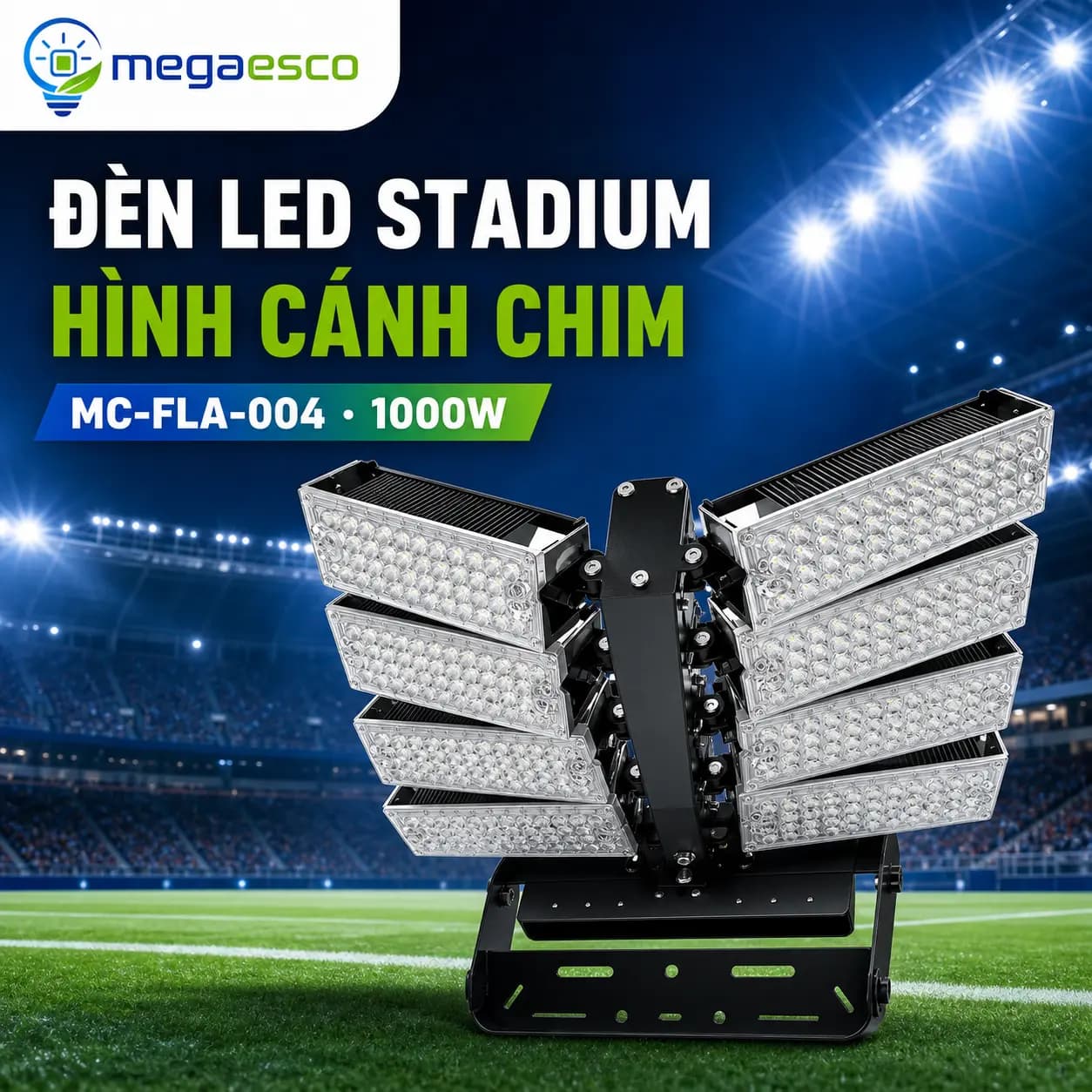 Đèn LED Stadium MC-FLA-004 1000W hình cánh chim