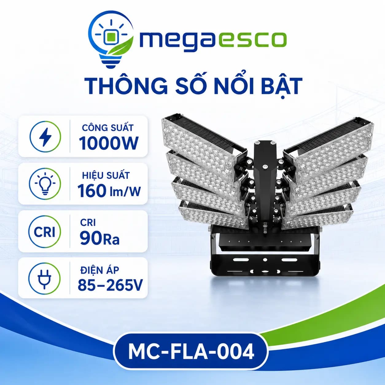 Đèn LED Stadium MC-FLA-004 1000W hình cánh chim
