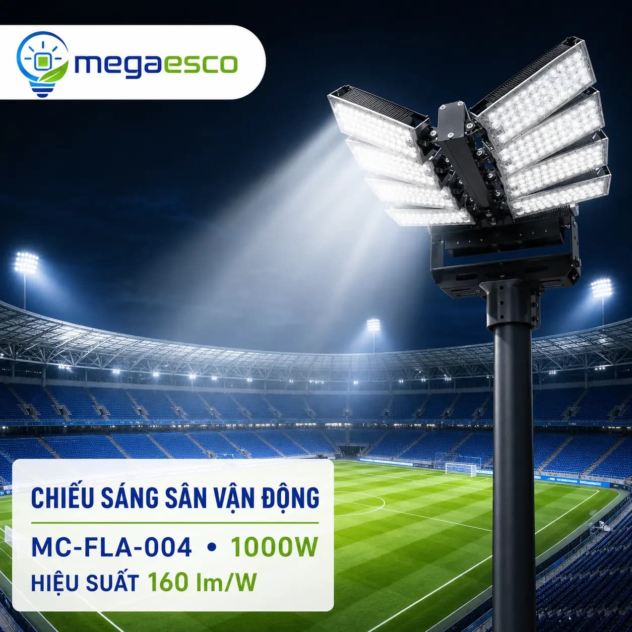 Đèn LED Stadium MC-FLA-004 1000W hình cánh chim