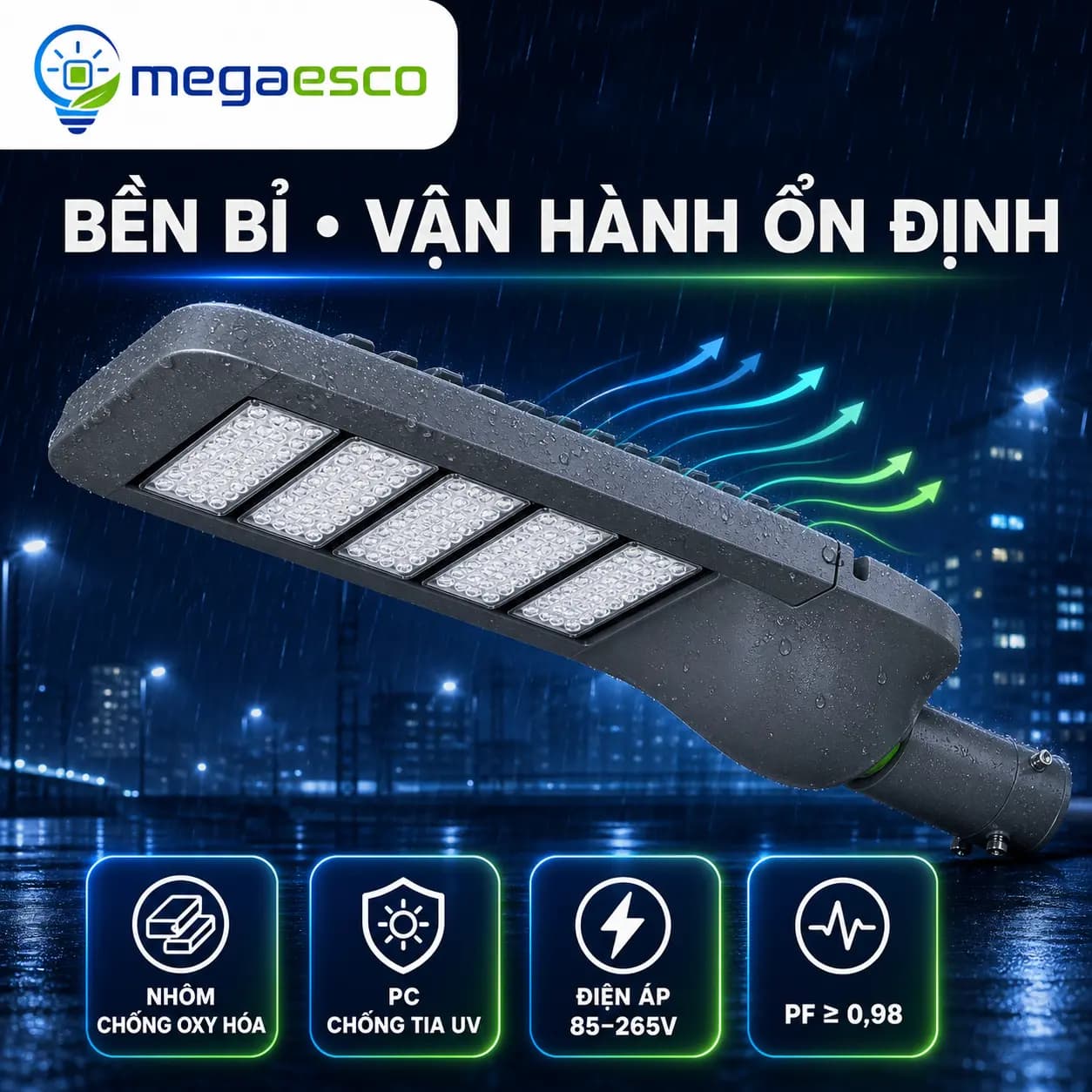 LED Đường Phố Mega Esco MC-RL-001 100W