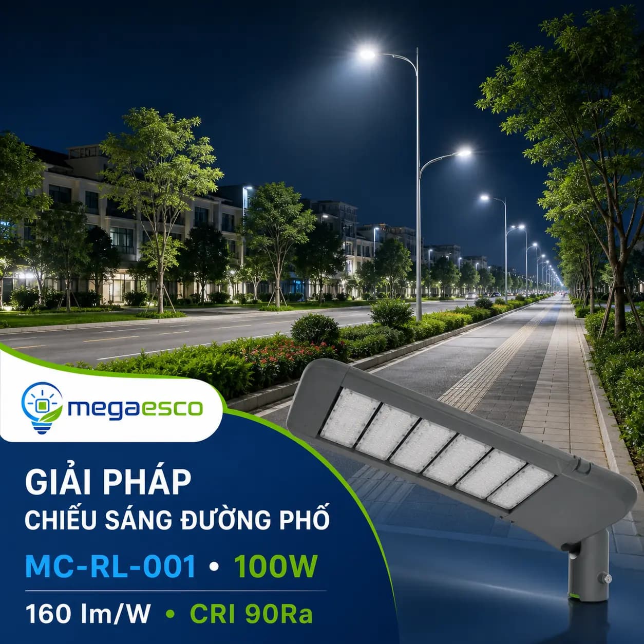 LED Đường Phố Mega Esco MC-RL-001 100W