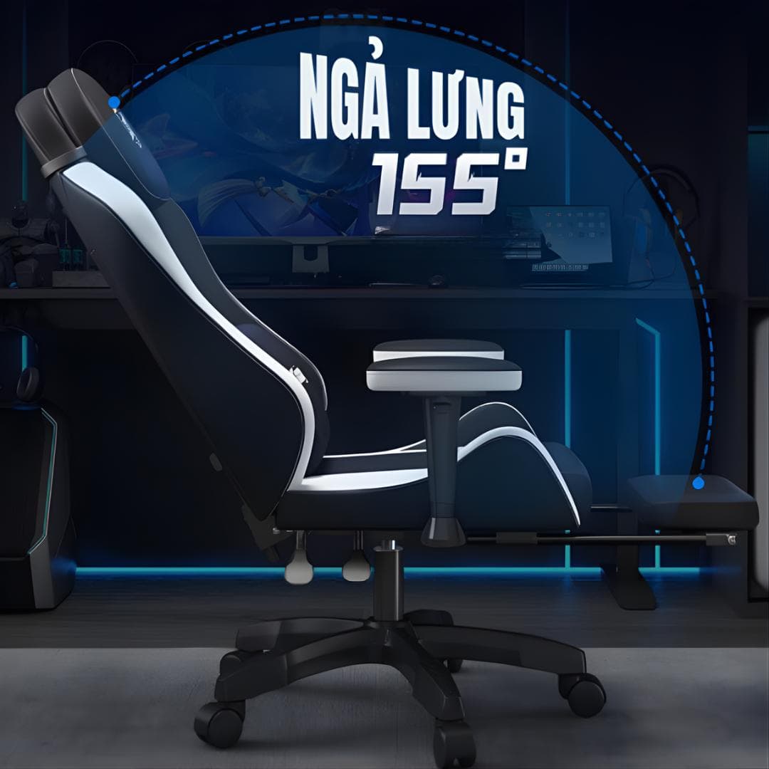 {GM 05} Anzani Ghế gaming Ghế Game Ghế công thái học - Da tổng hợp thoáng khí