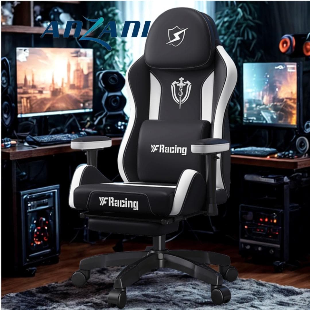 {GM 05} Anzani Ghế gaming Ghế Game Ghế công thái học - Da tổng hợp thoáng khí