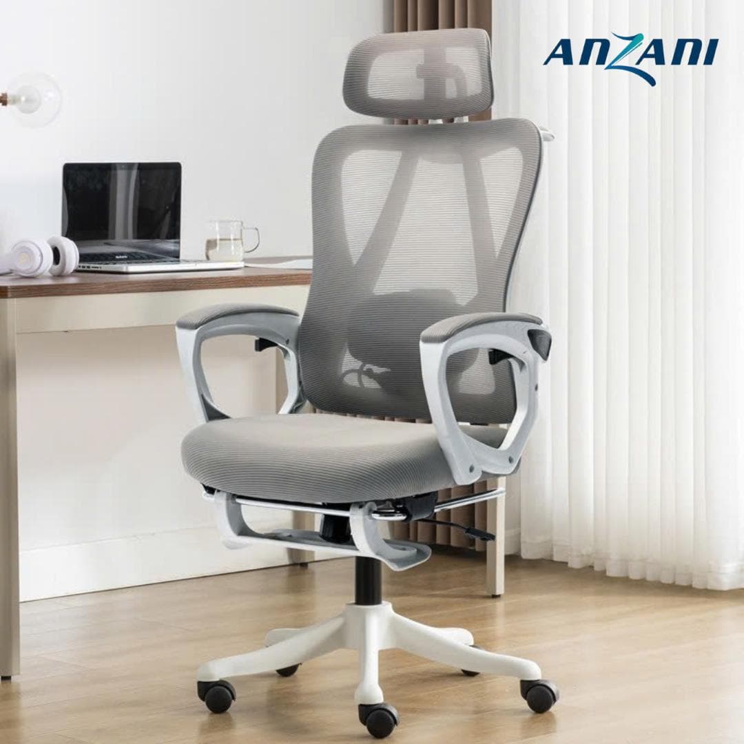 {CTH 79} Ghế tựa lưng, ghế xoay văn phòng, ghế công thái học CTH 79 ANZANI có ngả lưng, gác chân làm việc, học tập, chơi game, livestream