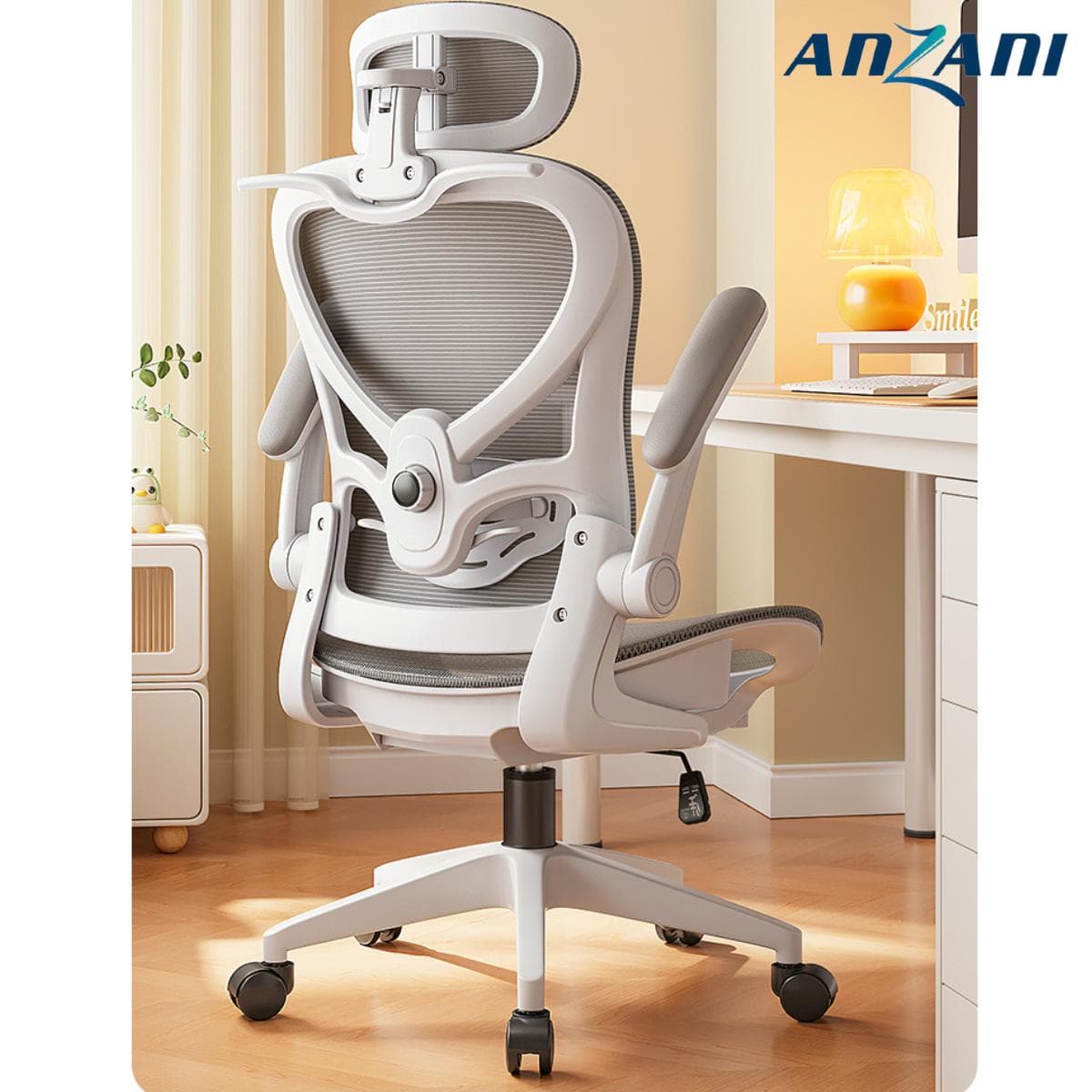 { Anzani CTH38} Ghế tựa lưng công thái học full lưới CTH38, ghế tựa lưng không ngả chỉ có chế độ gật gù dung dinh, mã ghế cao cấp giá rẻ ghế  công