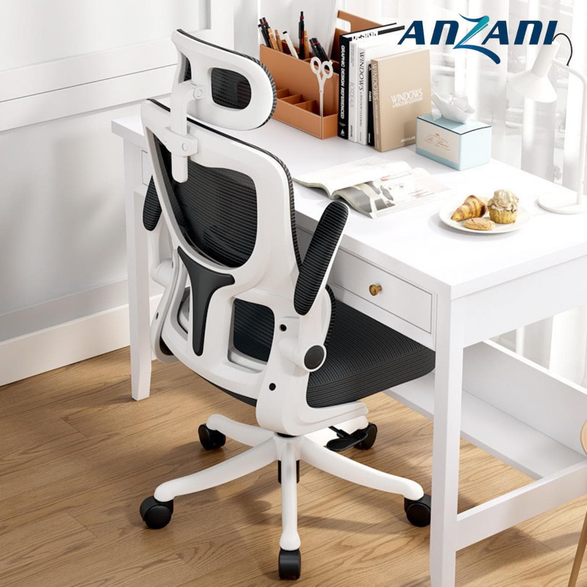 {CTH25 + CTH29} Anzani Ghế Công Thái Học CTH25 & CTH29 - Ghế Cố Định Không Ngả Lưng, Thiết Kế Lưng Cố Định Giúp Thoải Mái Khi Làm Việc & Thư Giãn, Bảo Hành 6 Tháng, Hàng Nhập Khẩu, Voucher 150K, Miễn Phí Vận Chuyển