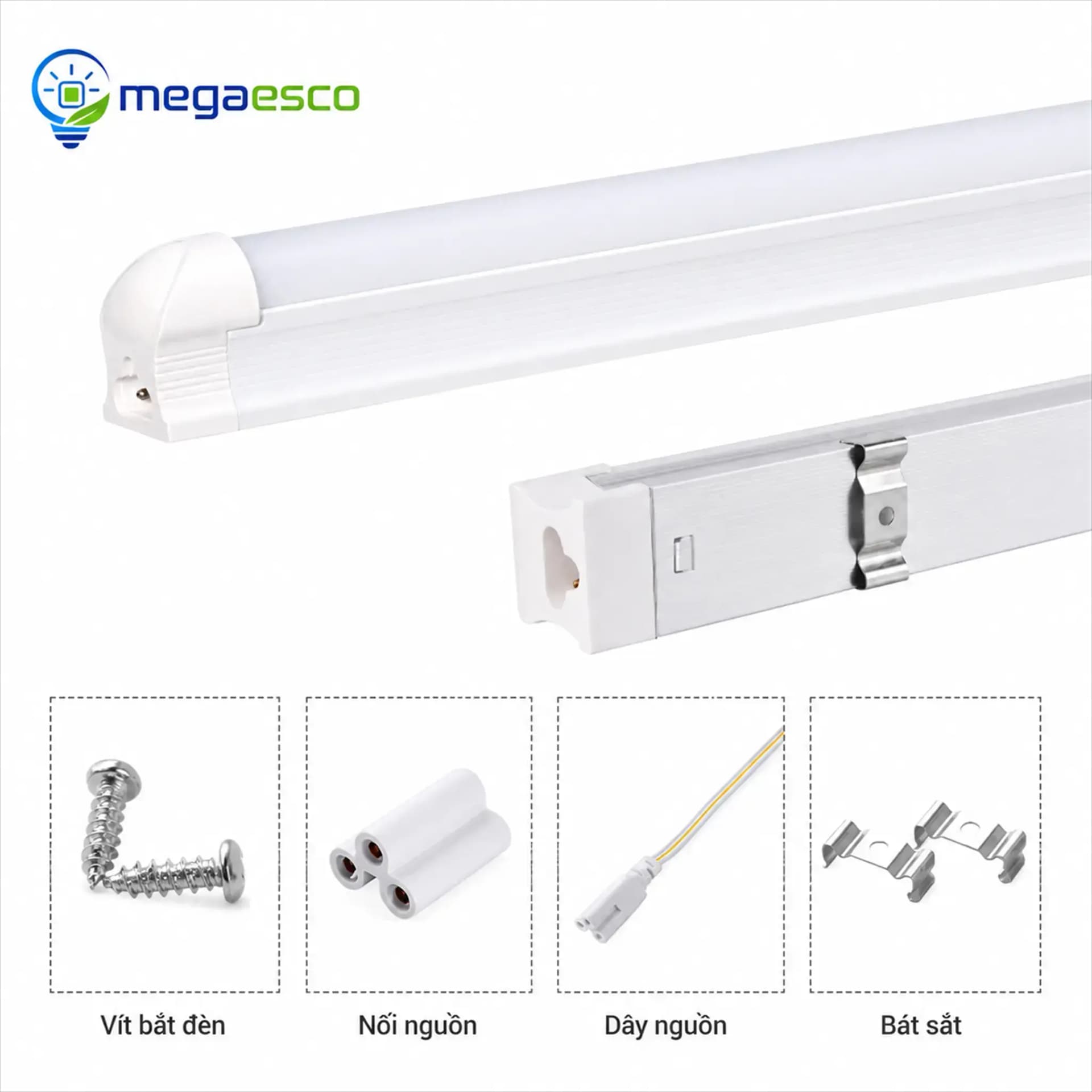 Đèn tuýp LED T8 7W 1m2 liền máng, công nghệ mới tiết kiệm điện năng