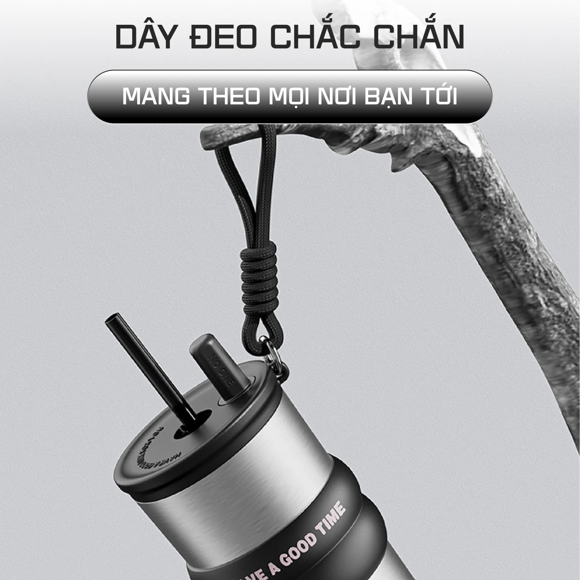 Ly giữ nhiệt Phúc Long NIUMI 710ml đơn giản, màu sắc basic, có ống hút, giữ nhiệt nóng và lạnh