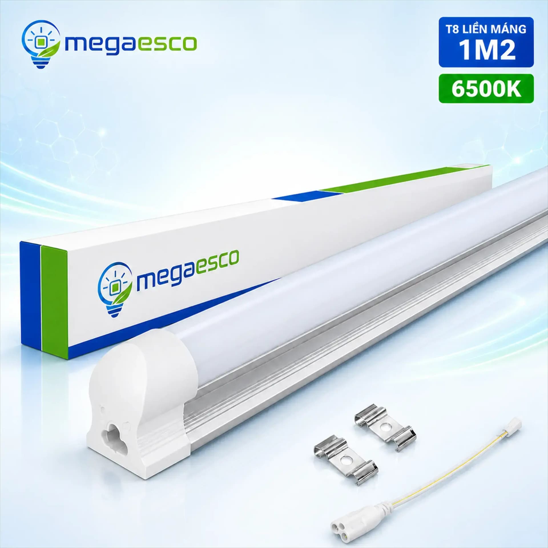 Đèn tuýp LED T8 7W 1m2 liền máng, công nghệ mới tiết kiệm điện năng